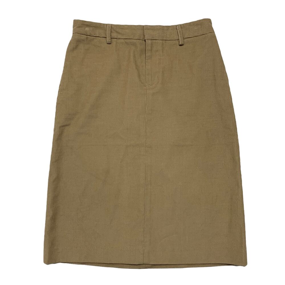BANANA REPUBLIC Tan Corduroy Pencil Skirt Size 0